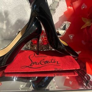 Christian Louboutin Shiny Black Stilettos